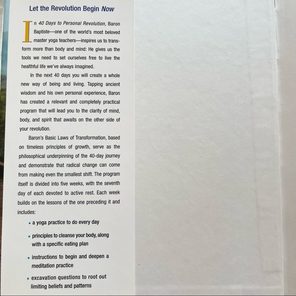 40 Days To Personal Revolution by Baron Baptiste - Picture 2 of 5